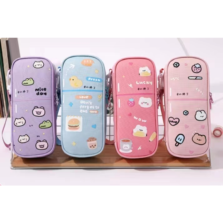 

Kotak pensil tempat pensil full print gambar gambar lucu