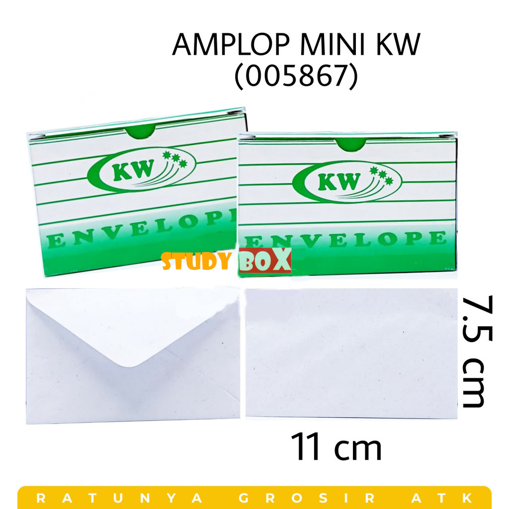 

AMPLOP PUTIH MINI POLOS KW 50 lembar