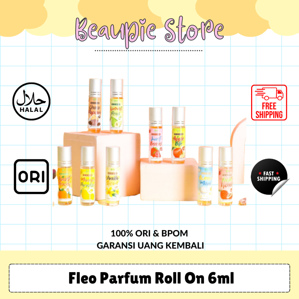 Fleo Parfum Roll On 6 ml by Fleo / Parfume Yeppu Yeppu x Chingu 6 ml Parfum Kiyowo Perfume