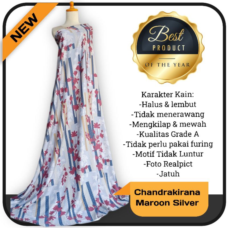 Kain Maxmara Lux motif Chandrakirana harga tertera utk setengah meter