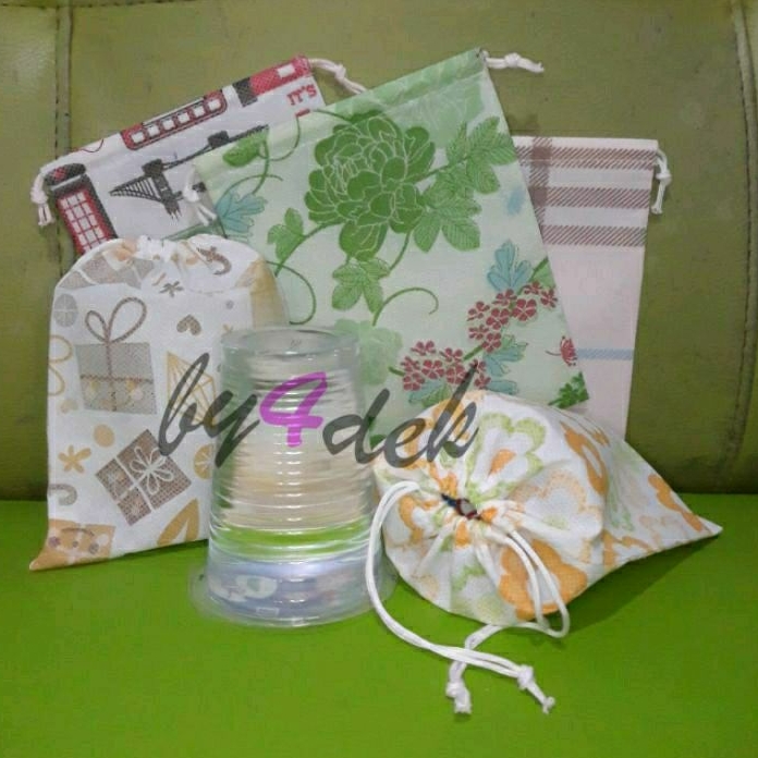 

Kantong Serut Motif 12x16cm, Pouch Spunbond - Souvenir (K35)