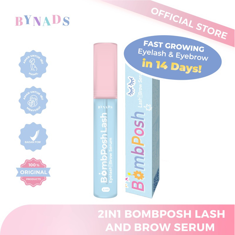 BYNADS BOMBPOSH LASH &amp; BROW SERUM | Serum Bulu Mata Bynads