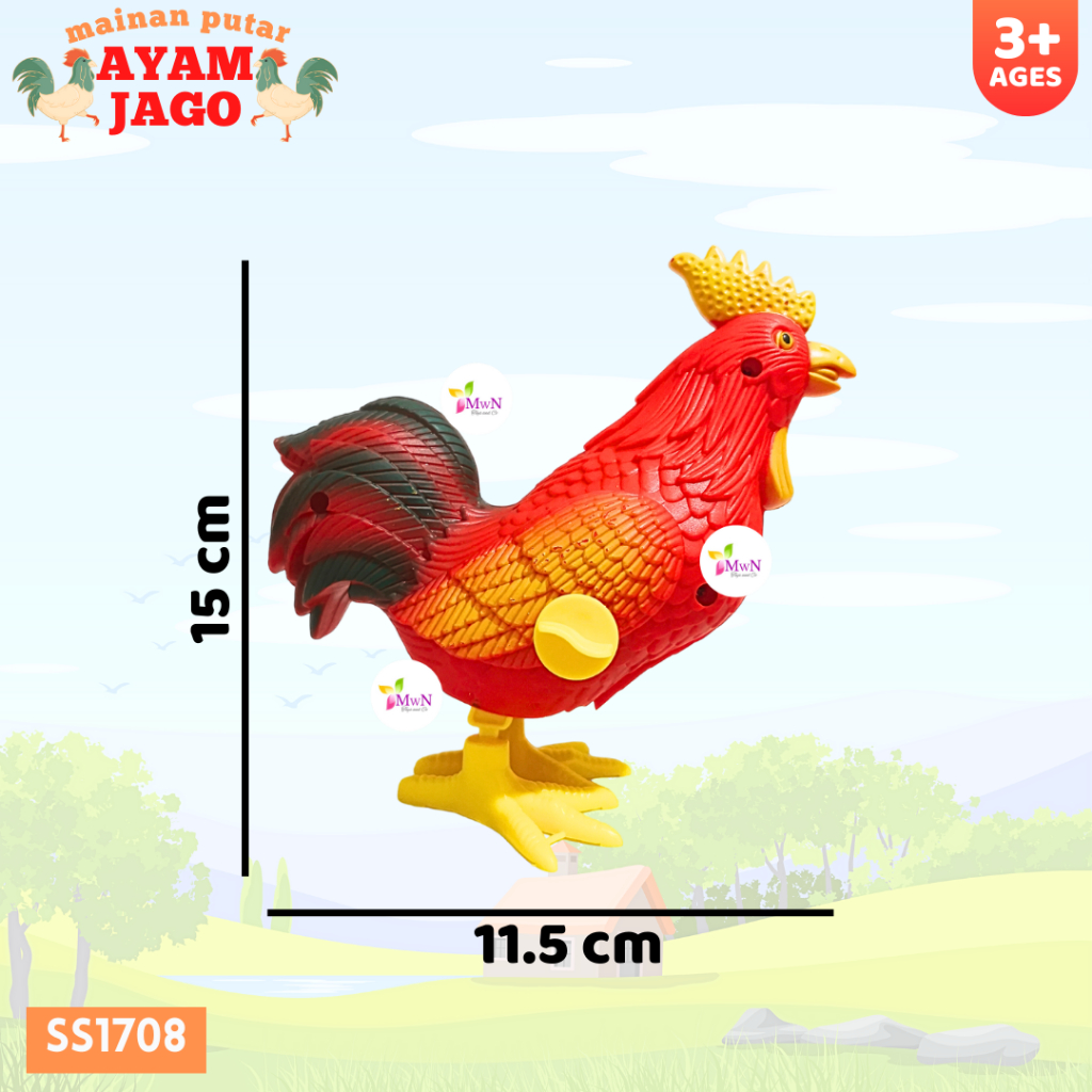 MWN Mainan Anak Putar Jalan Ayam Jantan BESAR SS1708