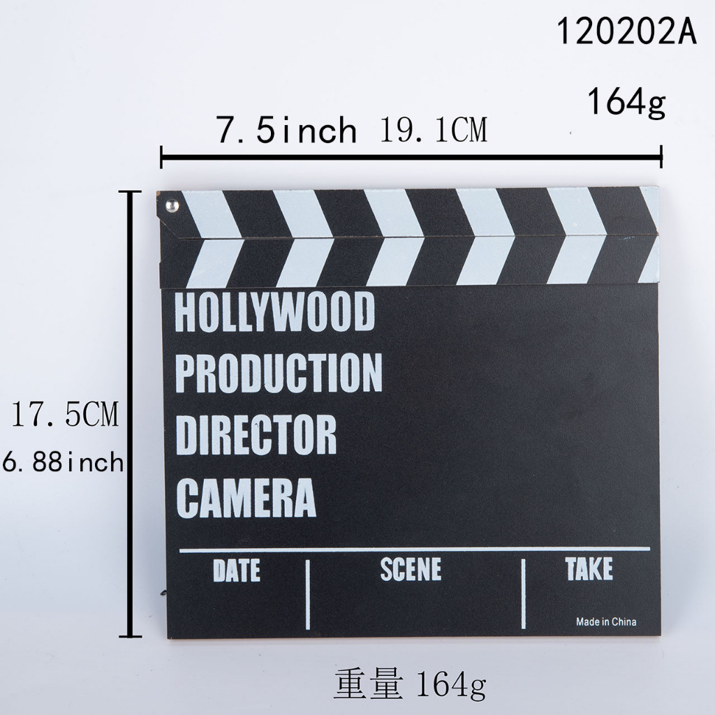 Woopower Profesional Clapper Board Wood Classical Woopower Props Decorate