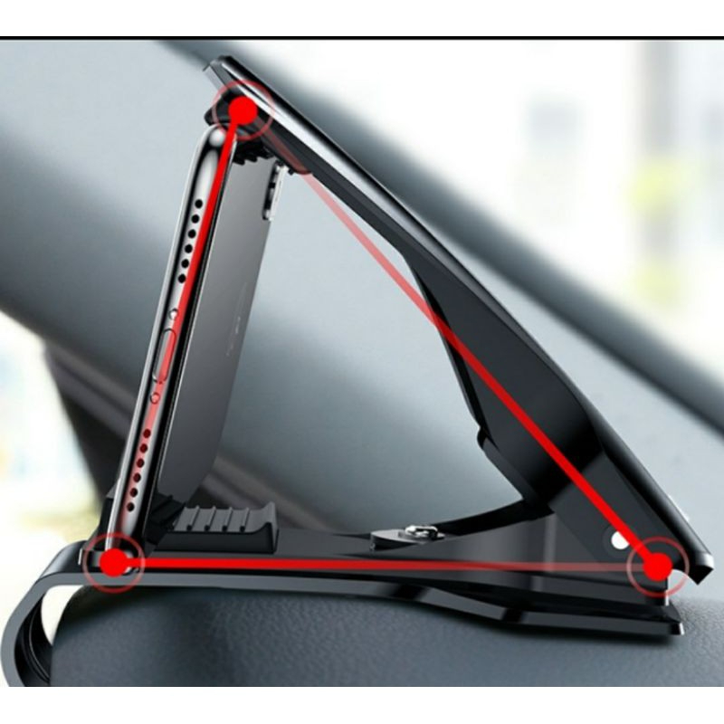 [BISA COD] Holder HP Mobil Jepit Dashboard Mount Smart HD15 Stand HP GPS Maps