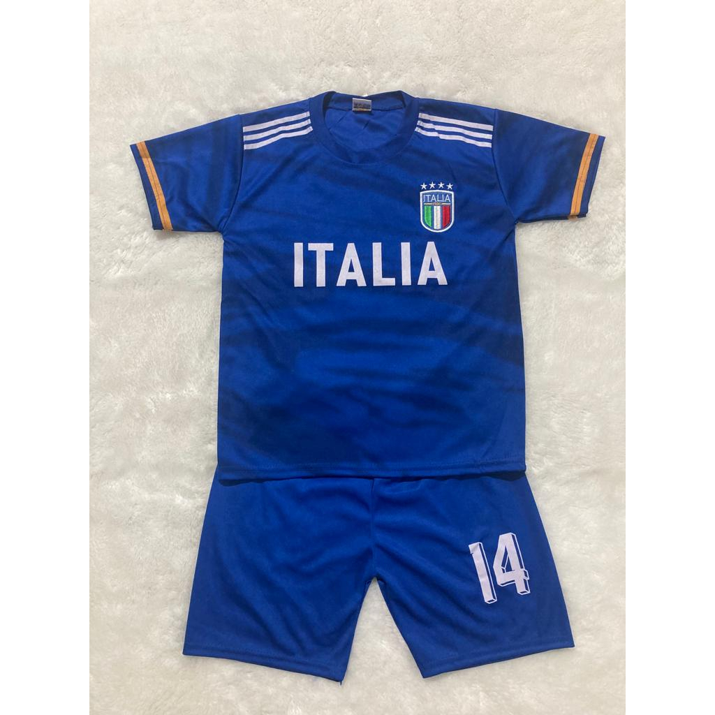 setelan baju bola anak italia piala dunia u 20 terbaru 2023