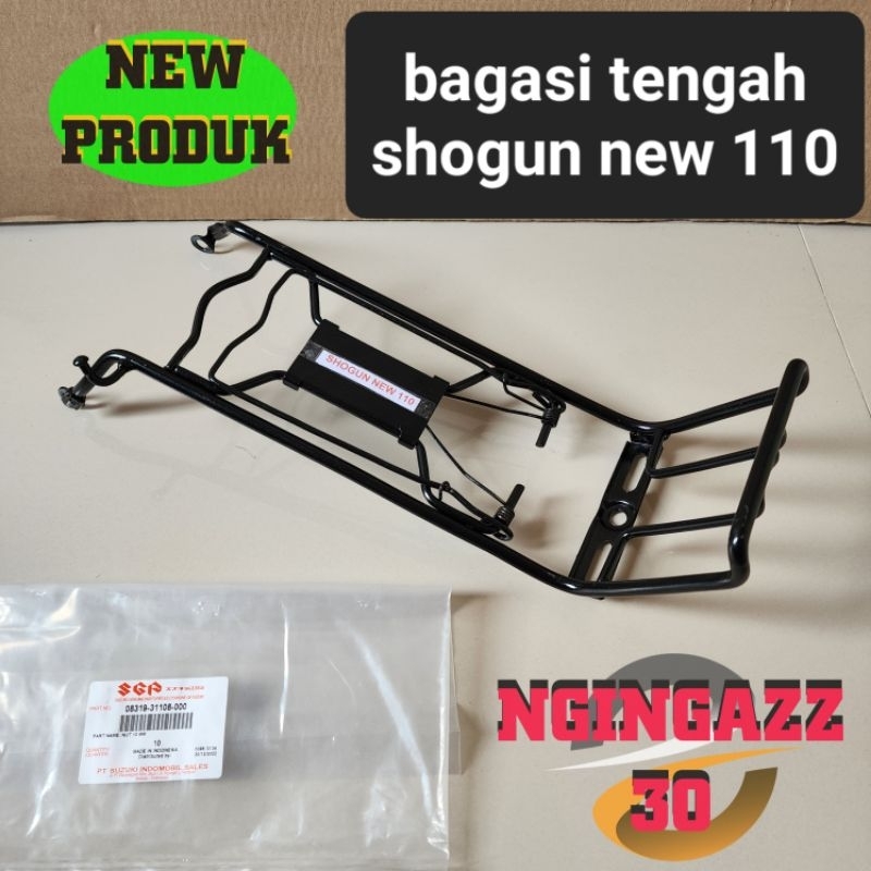 bagasi tengah keranjang jepit shogun new shogun 110 R bahan full besi tebal