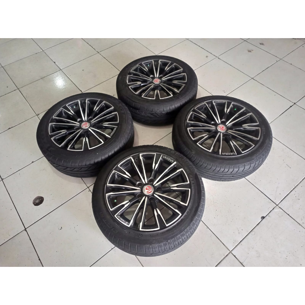 Velg Mobil Bekas Ertiga Ring 16 Lebar 7 Pcd 5x114 & Ban 195 55 R16 Velg Mobil Bekas R16