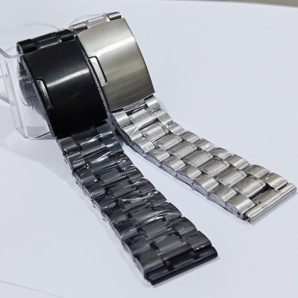 TALI STRAP JAM TANGAN RANTAI SOLID STAINLESS KUPING RANTAI JAM LURUS ANTI KARAT