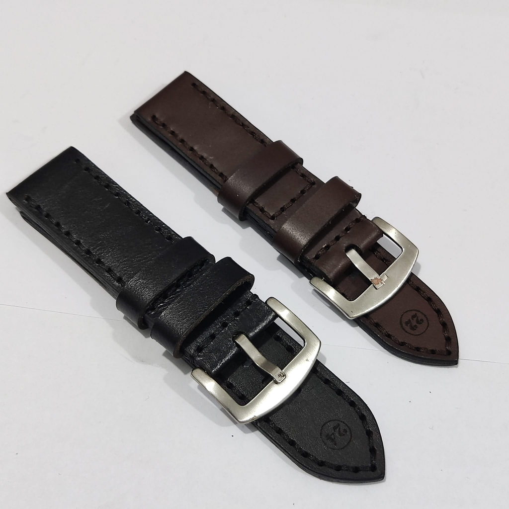 STRAP TALI JAM TANGAN KULIT ASLI HOMEMADE BERKUALITAS 22MM 24MM