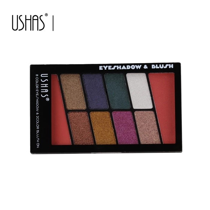 USHAS ES2866 8 COLOR EYESHADOW &amp; 2 COLOR BLUSH ON