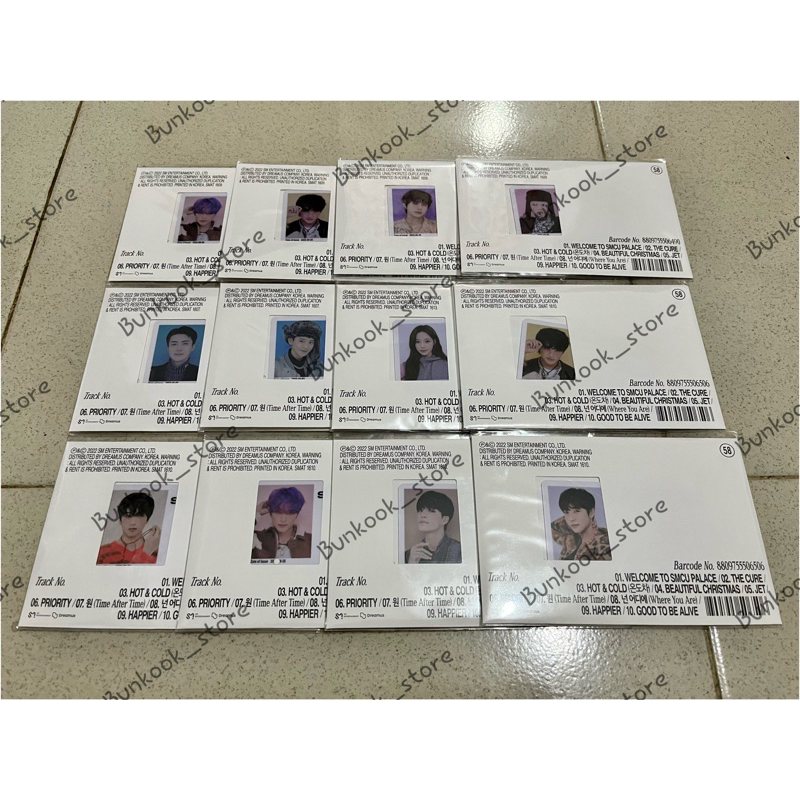 NCT 127 DREAM WAYV AESPA EXO SMCU PALACE WINTER ALBUM MEMBERSHIP CARD