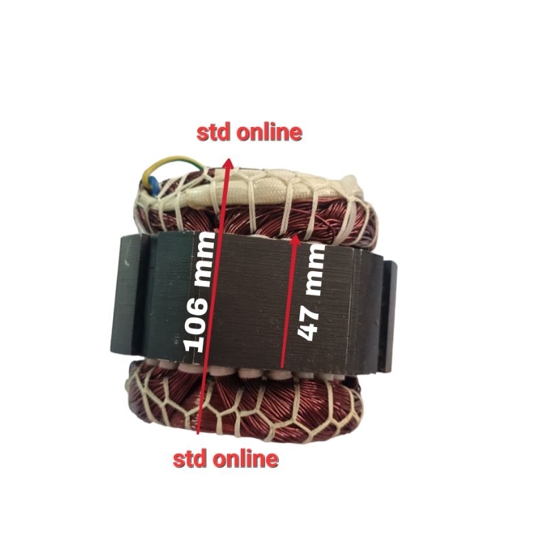 STATOR MOTOR KOMPRESOR LAKONI IMOLA 75/125 lebar plat 47mm ORIGINAL !