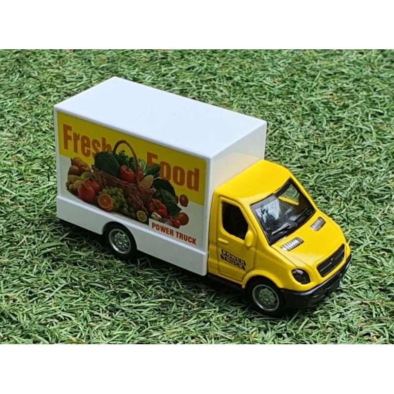 Mainan Diecast Mobil Truk Box Die-cast Metal Modern city Miniatur Mobil Mobilan Truks Box