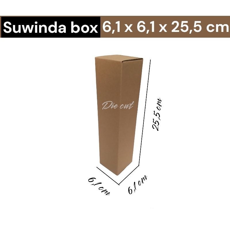 

kardus/karton/box uk 6,1x6,1x25,5 cm die cut botol dll