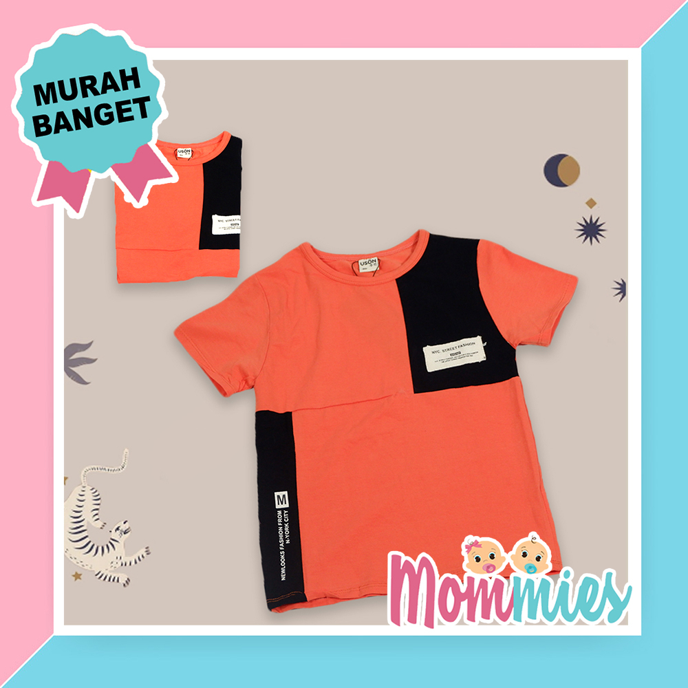 Baju Kaos Anak Cowok Lengan Pendek USON 1T1453DE Baju Atasan Anak Laki-laki