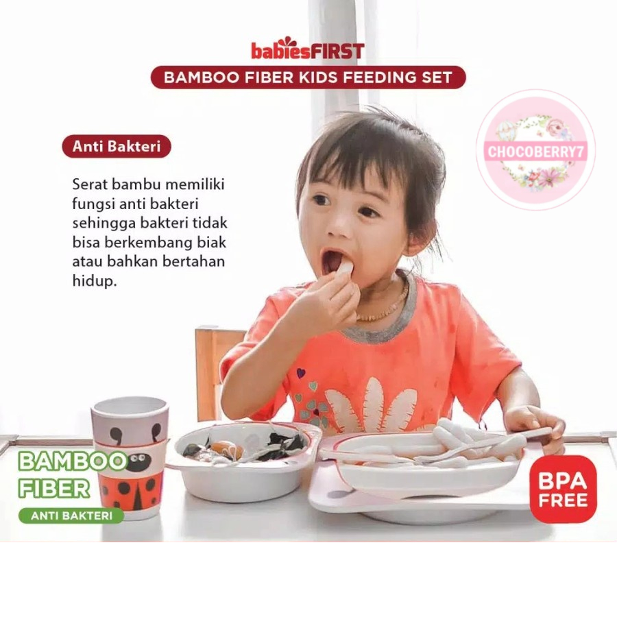 BABIES FIRST BAMBOO FIBER KIDS ANIMAL FEEDING SET / Alat Makan Bayi Mangkok Piring Bayi BF501