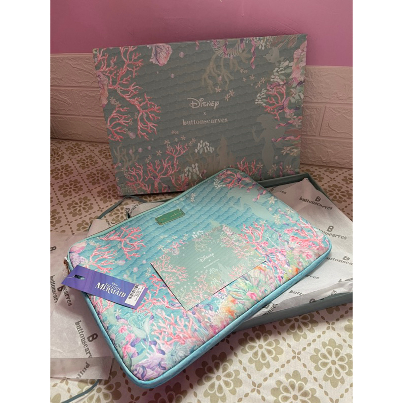 TLM laptop case Buttonscarves x disney - Teal