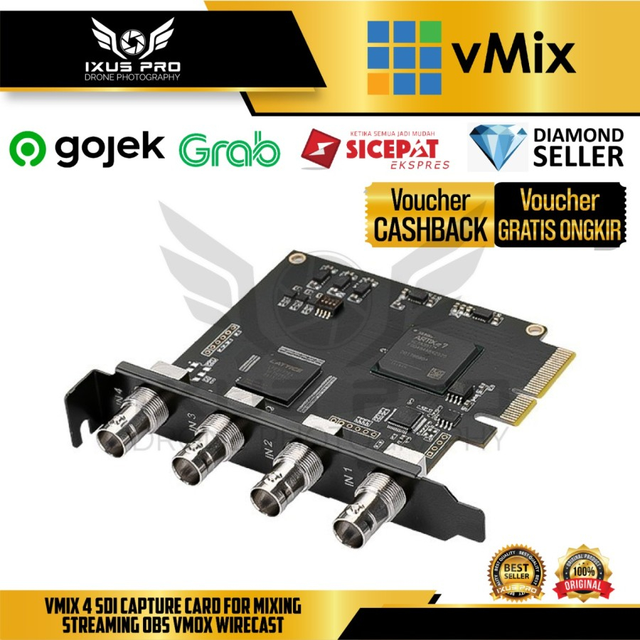 VMIX 4 SDI Capture Card for Mixing Streaming - OBS VMOX Wirecast