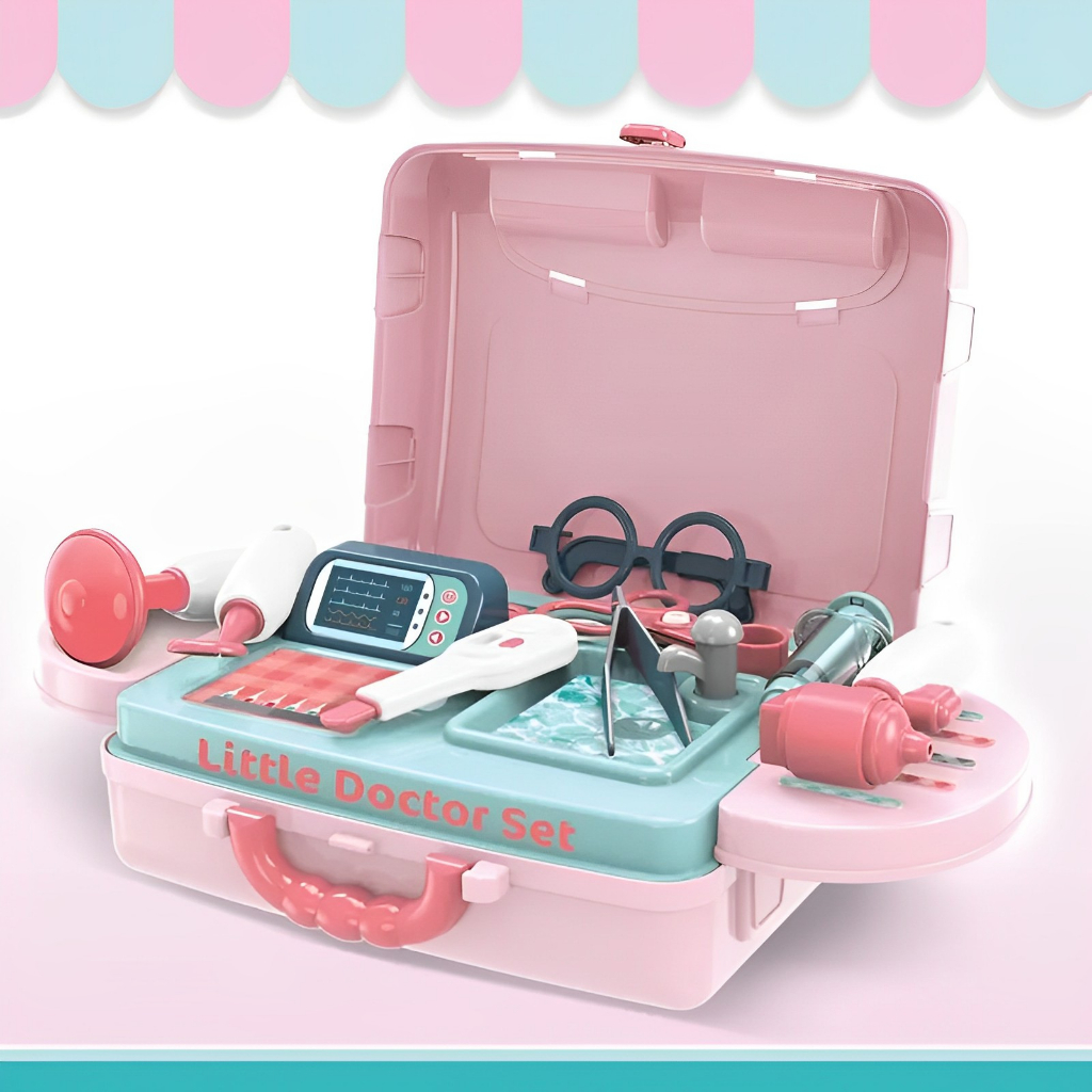 3in1 Beauty &amp; Doctor Set | Mainan Anak Perempuan Makeup Salon Salonan &amp; Dokter Dokteran Terbaru 2023