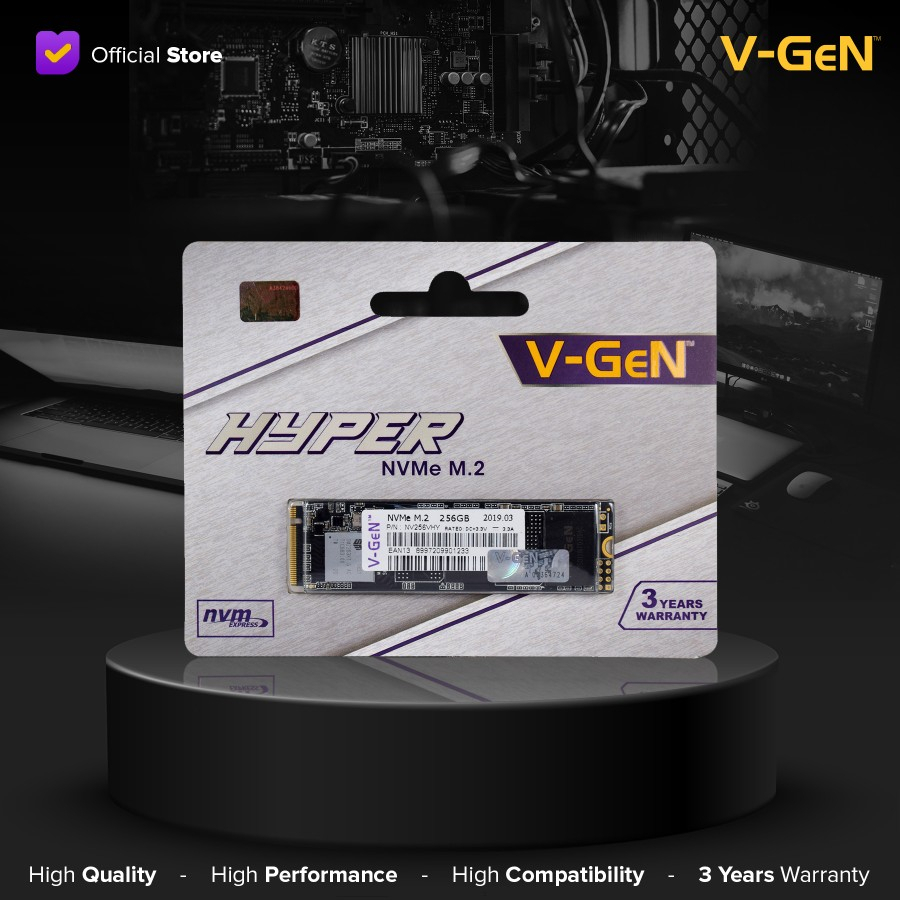 SSD M.2 256gb NVMe V-GeN | Solid State Drive M2 PCIe 256 GB VGEN Hyper