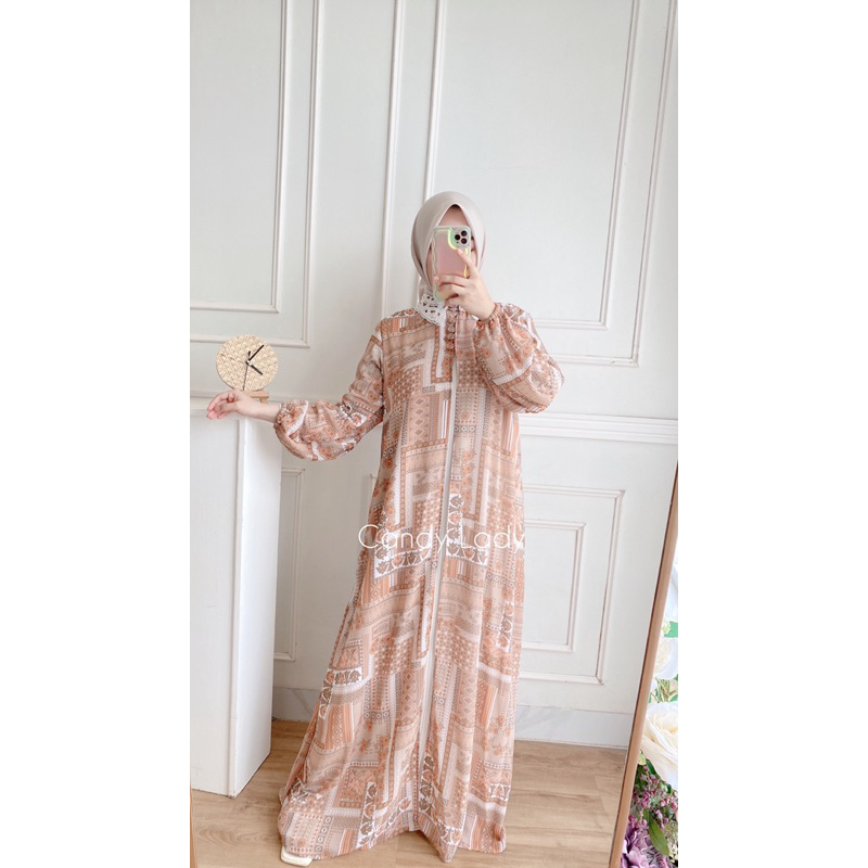 Aziza Series Maxi / Gamis Motif Sifon