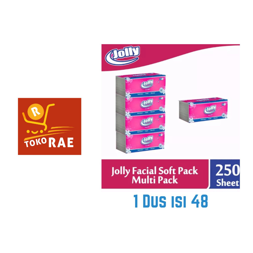Tissue Facial Jolly 250 sheets 1 dus isi 48