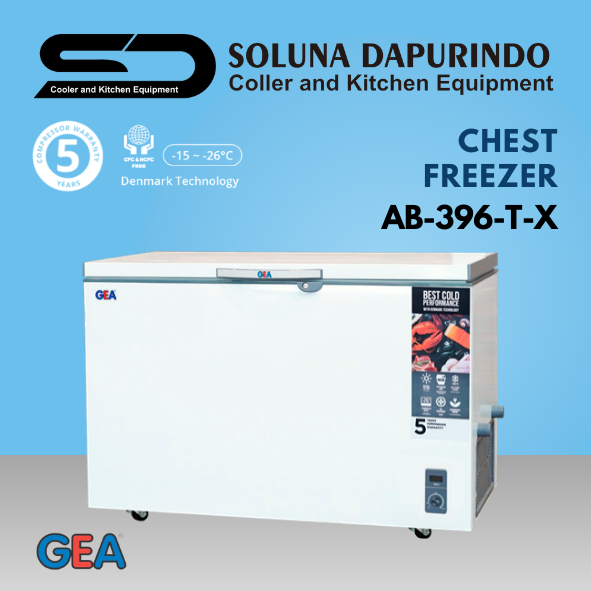 Gea chest freezer AB-396-T-X / AB396TX / PENDINGIN DAGING / AB396