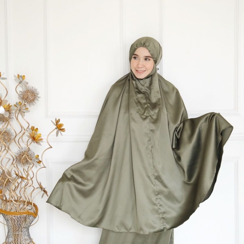 MUKENA DEWASA PREMIUM BAHAN SATIN VELVET free tas