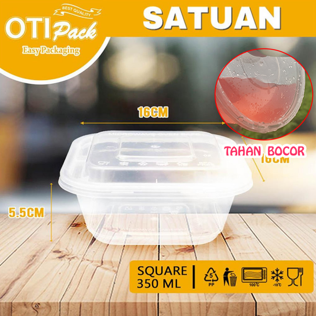 Thinwall Satuan/Thinwall Kotak Makan 350ml Thinwall Otipack OTKS350