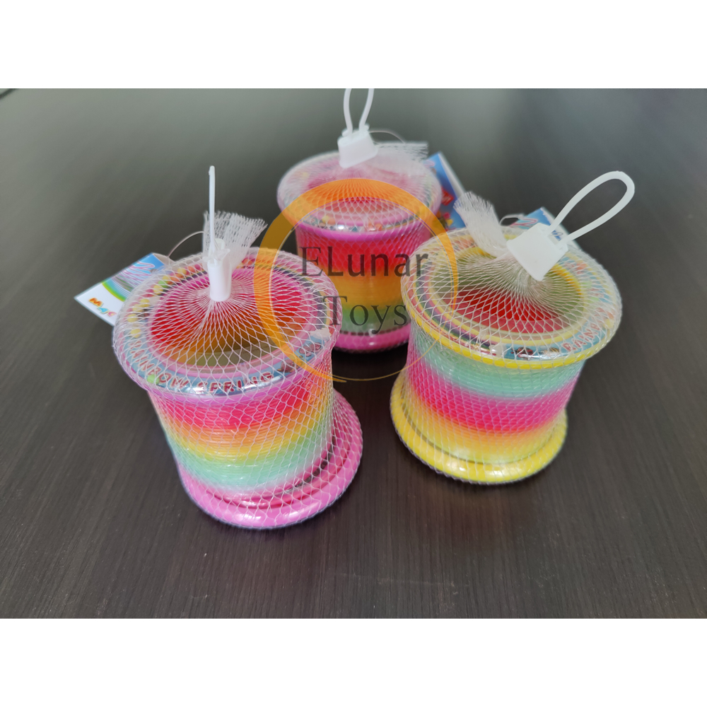 Mainan Per Pegas Slinky Super Jumbo (GROSIR) Rainbow Spring Murah Viral (1 pcs)