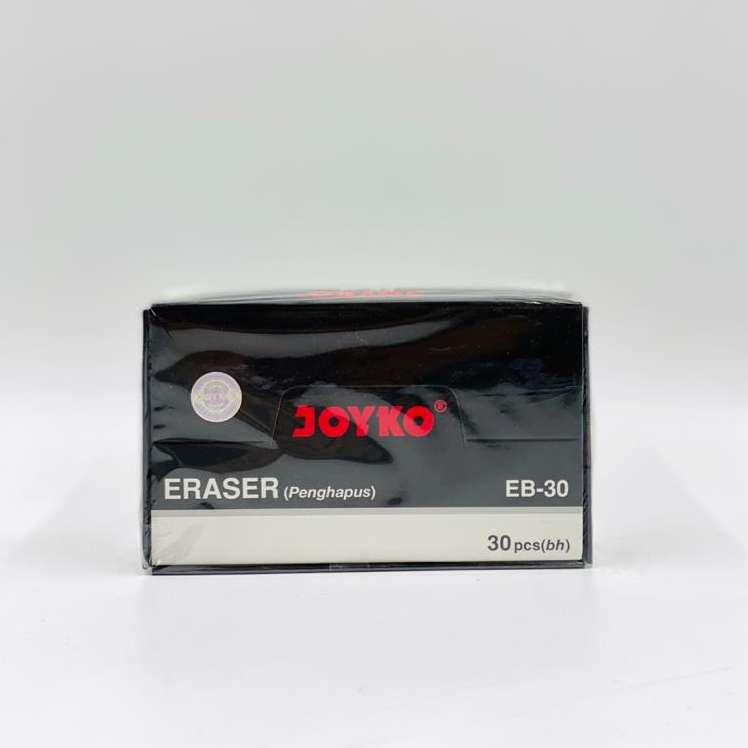 

( Dapat 30 Pcs ) Penghapus / Stip / Eraser Joyko Sedang B30 Hitam EB-30 EB 30