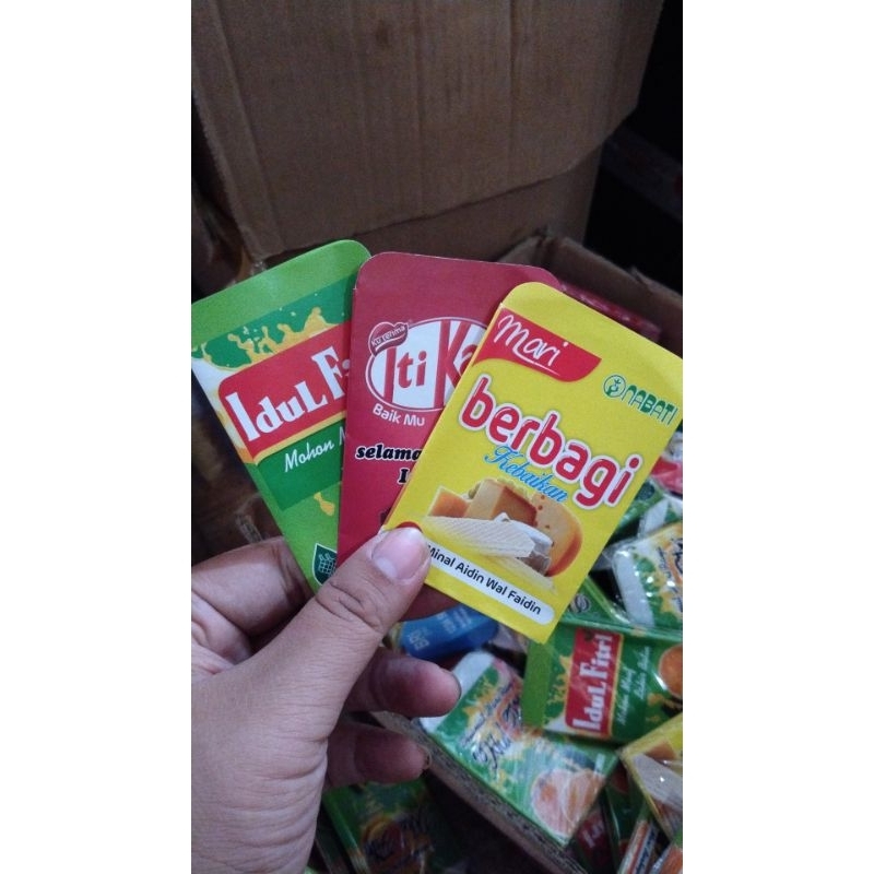 

Amplop lebaran motif snack viral