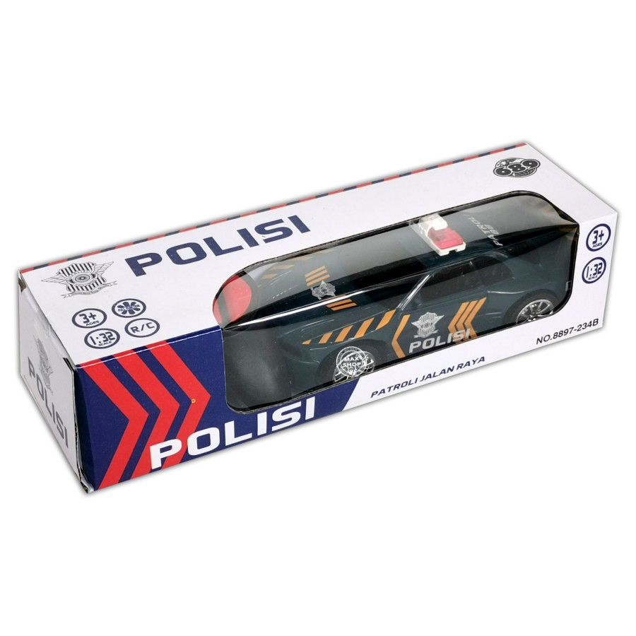 Mainan Remote Control Mobil Polisi RC Car Police Mini Nyala Lampu