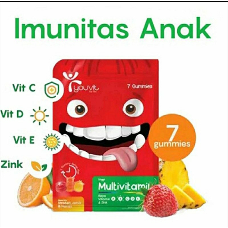 YOUVIT Original Multivitamin Gummy Anak 7 days