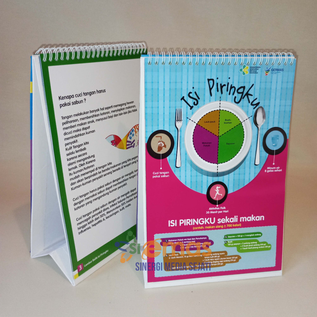 LEMBAR BALIK EDUKASI KESEHATAN - LEMBAR BALIK ISI PIRINGKU MEDIA EDUKASI KESEHATAN