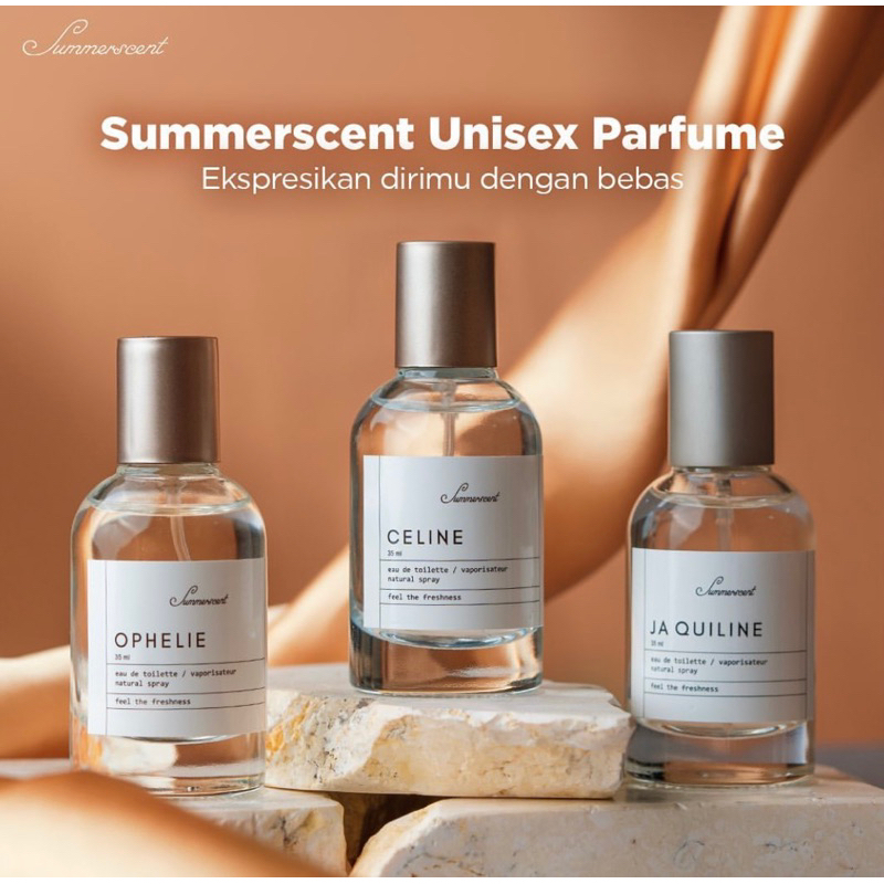 [BPOM] Body Parfume SummerScent 35ML Unisex Wangi Elegan Mewah Tahan Lama Hingga 8Jam Eau De Toilett