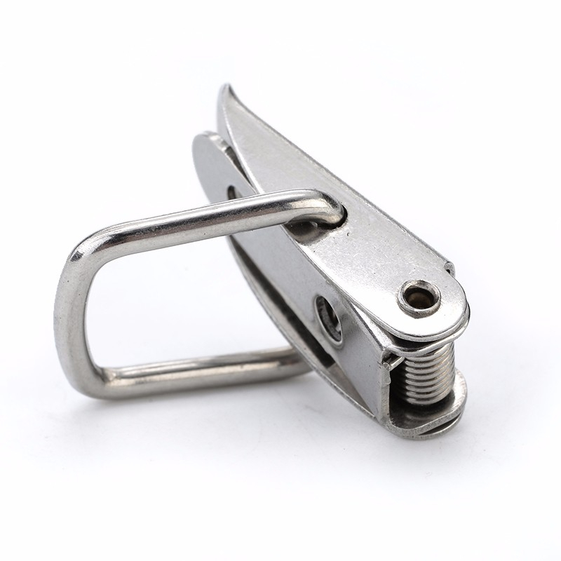 Kancing Kunci Spring Loaded Toggle Latch Catch Hasp - KAK-J107 - Silver