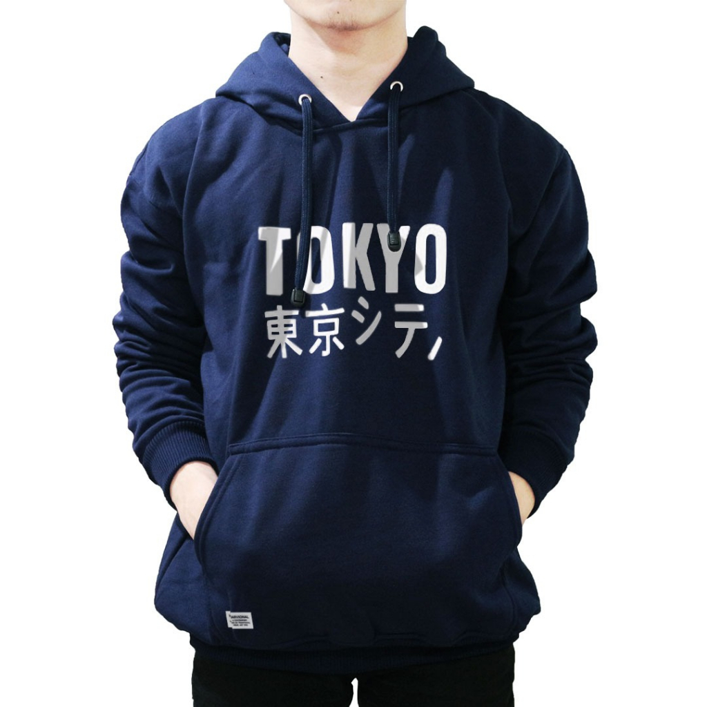 Parisdivarious Sweater Hoodie Jemper Tokyo Lama Bahan Fleece Size S - XXL (Pria &amp; Wanita)