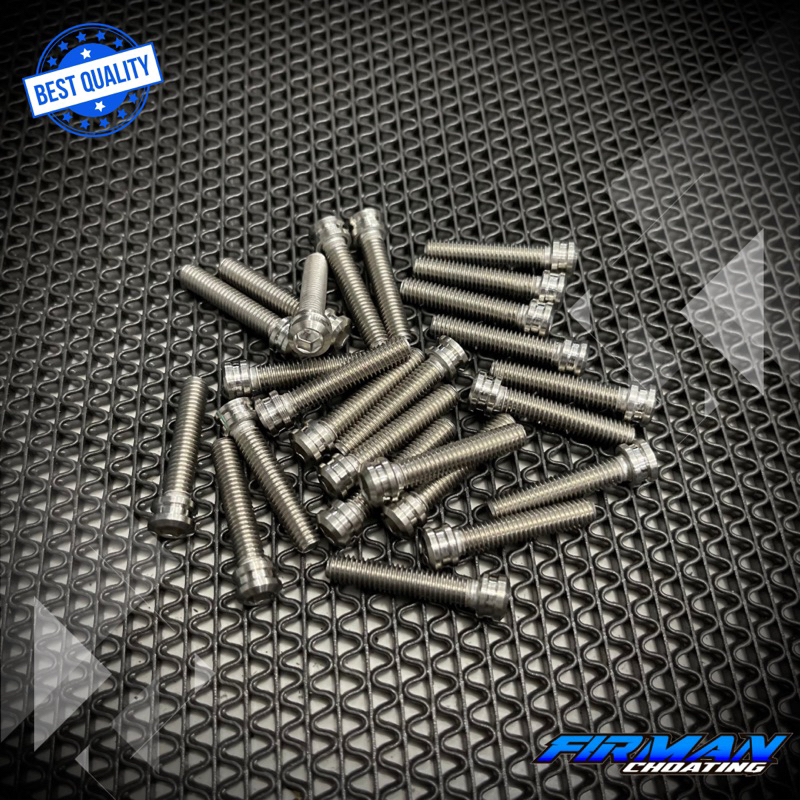 PROBOLT BAUT M6x30 DRAT 10 3CM 1 KUNCI &amp; 2 KUNCI (Harga 1 Biji)