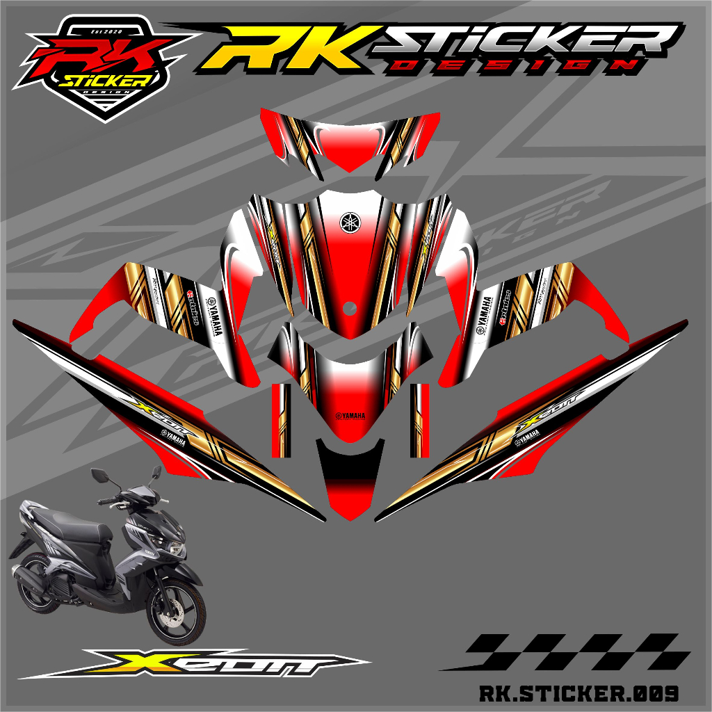Sticker Decal Xeon GT 125 - Sticker Decal Full Body Motor Xeon GT 125. RK.009