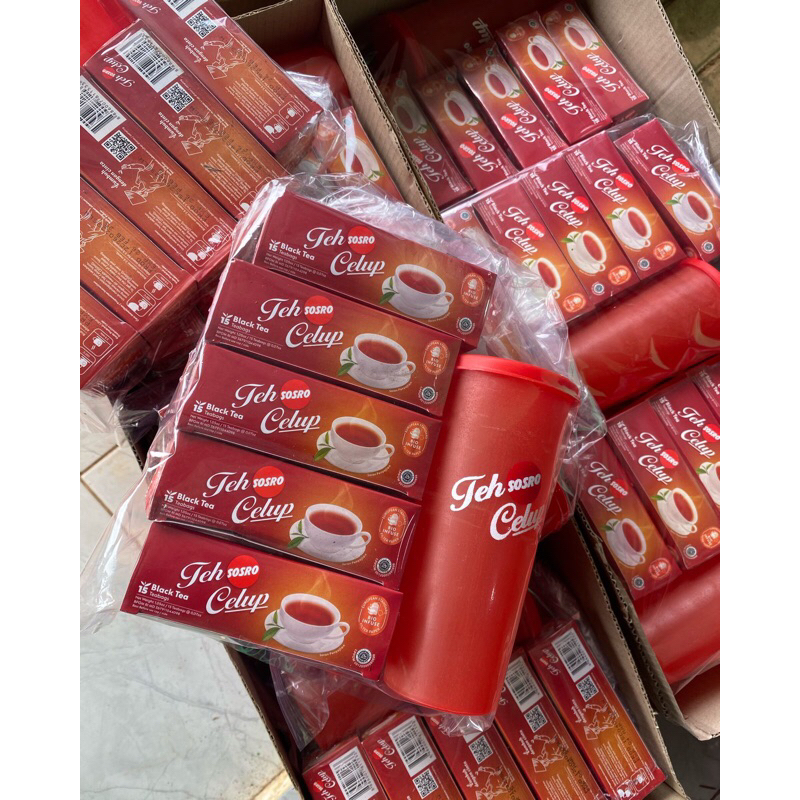 

TEH CELUP SOSRO 5 BOX FREE GELAS / BINGKISAN LEBARAN MURAH