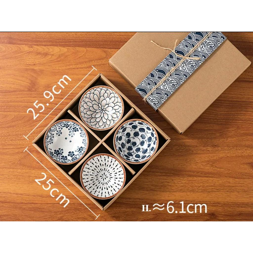 hampers sumire japanese ceramic bowl set / bingkisan akdo gift box mangkok japan / mangkuk keramik jepang / hampers lebaran idul fitri