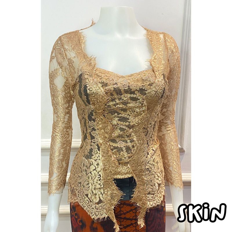 kebaya bali jadi  bahan semifrance metalik (kebaya saja)