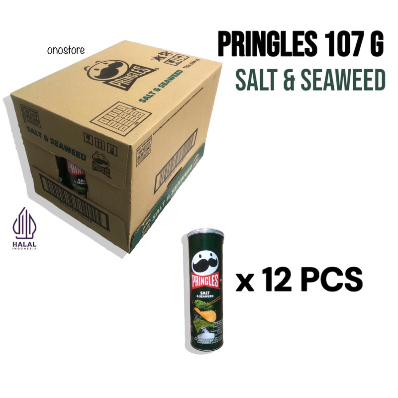 

Pringles 102 gram Salt & Seaweed 1 Dus