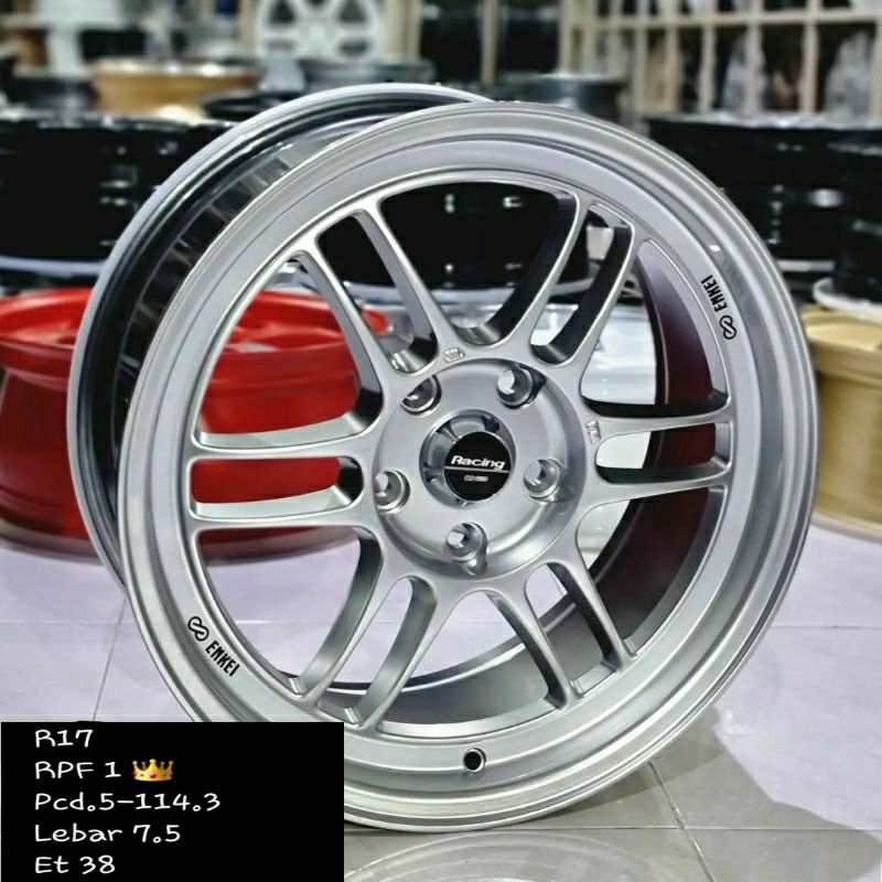 velg racing enkei rpf 1 ring 17 lebar 7,5 et 38 untuk ertiga innova terios rush xpander hrv brv inno