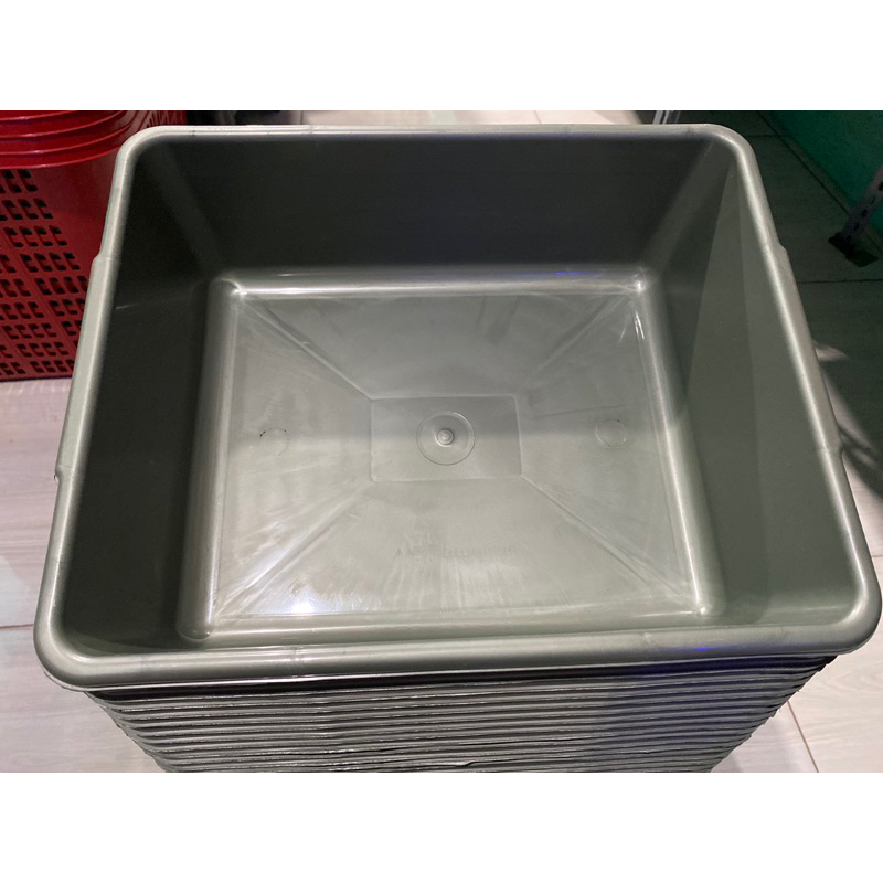 Baskom kotak plastik besar/bak kotak pasir kucing besar extra large