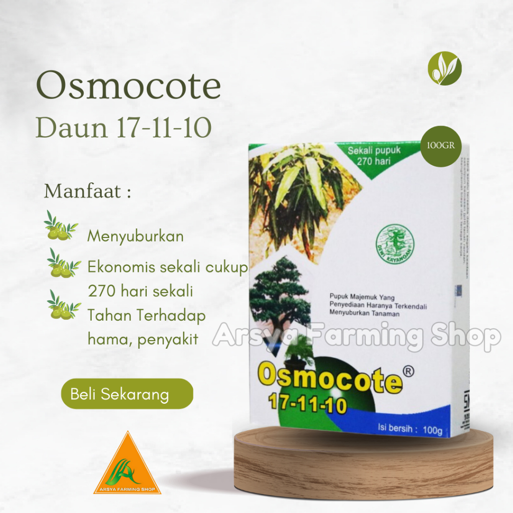 Pupuk Osmocote Dekastar 17 11 10  100 gram