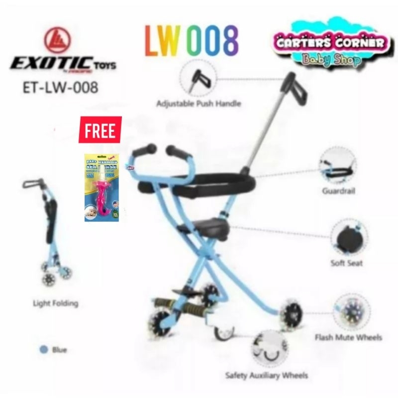 EXOTIC MAGIC TRIKE STROLLER KURSI DORONG ANAK LW 101 (SANDARAN + KERANJANG)/LW 001/LW 112/LW 120 /LW 121/LW 105/LW 134/ LW 126 /LW 008/LW 999/LW 979/LW 132/LW 116 /LW 171/EZ 05/EZ 06/LW 002/LW 011/LW 133/LW 938/ LW 116/LW 134