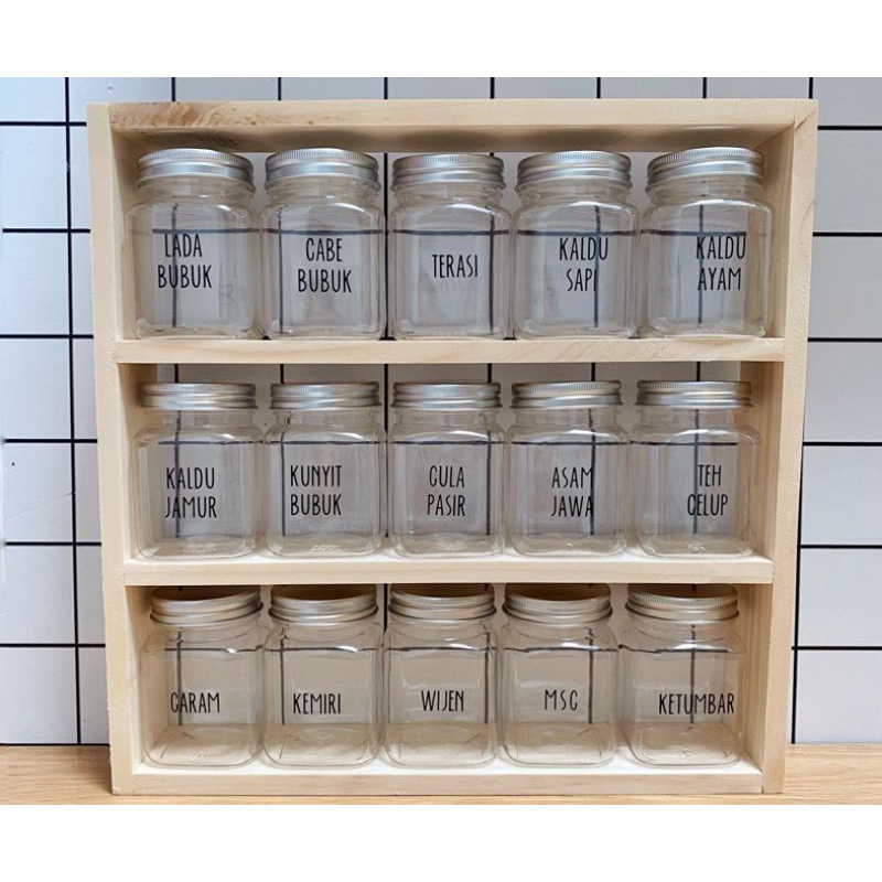 

Stiker Nama Bumbu Label Dapur Kitchen Label Waterproof